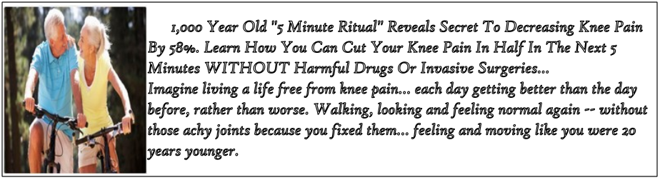 Feel Good Knees for Fast Pain Relief