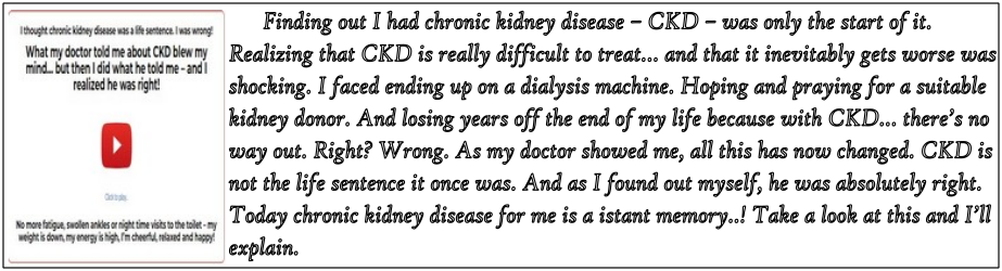 Chronic Kidney Disease Solution CKD